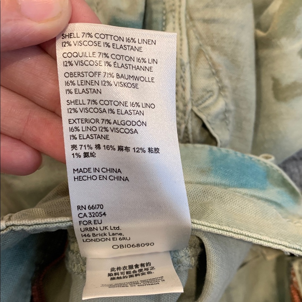 NWT Anthropologie The Wanderer cargo style linen/cotton blend size 27 gorpcore - Picture 11 of 11